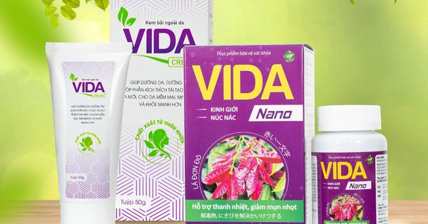 Thực phẩm bảo vệ sức khỏe Vida Nano có nội dung quảng cáo không đúng công dụng sản phẩm